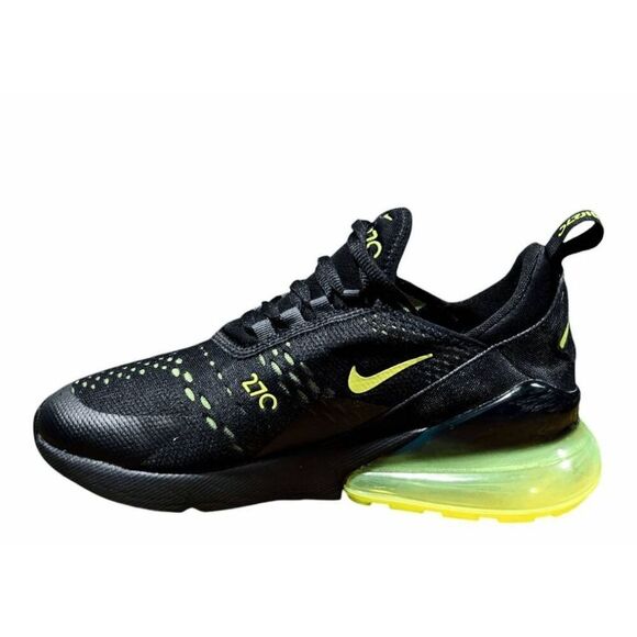 NIKE Air Max 270 'Black Volt' Running Shoes Size 6Y/W7.5 - Picture 6 of 12
